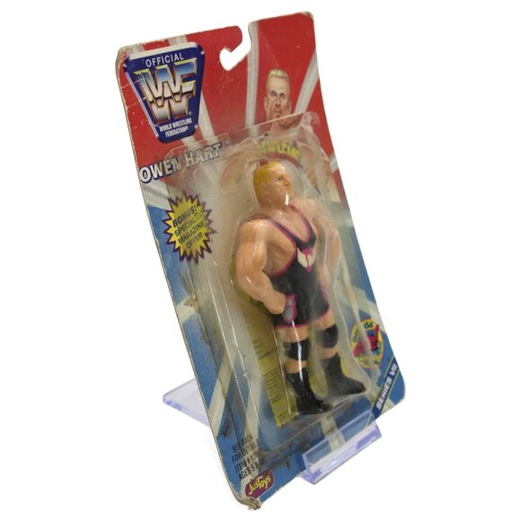 WWF Owen Hart Bendems Figure Series VII JuS Toys Official Collectible New Sealed - Picture 3 of 6